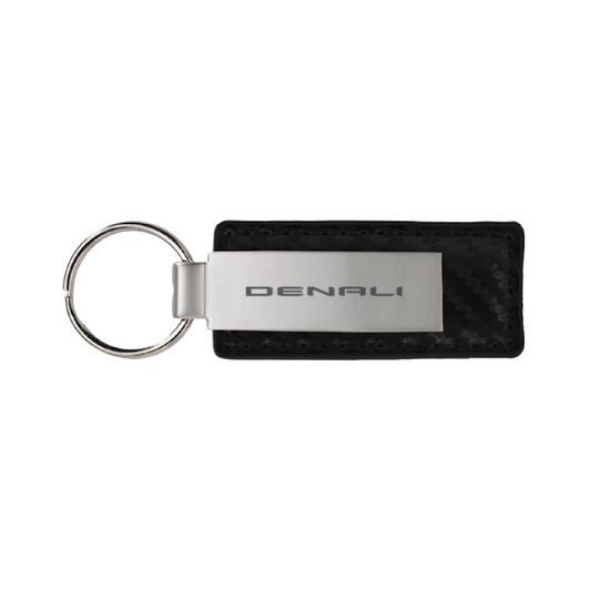 DENALI Large Carbon Metal Keychain