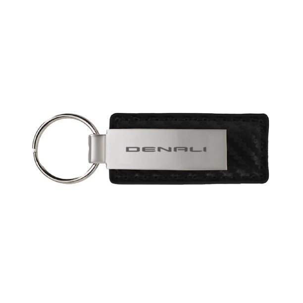 DENALI Large Carbon Metal Keychain